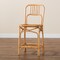 Baxton Studio Ivora Modern Bohemian Natural Brown Rattan Counter Stool 212-12787-ZORO - alternate 7